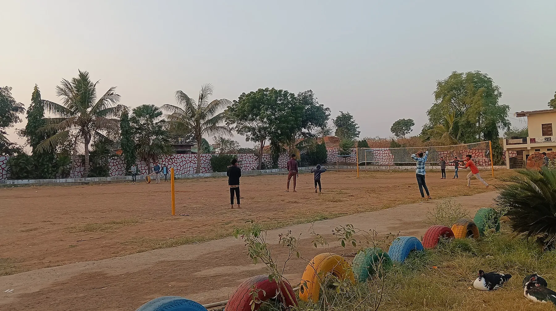 The playground in the evening