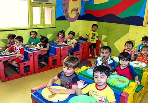 Little learners at their desks